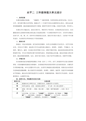 24.水平二 體能小單元 完整版 有教案.docx