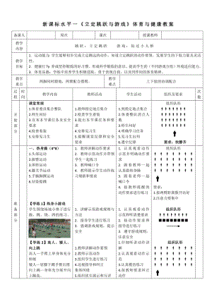 9水平一跳躍與游戲《立定跳遠(yuǎn)》教案.docx