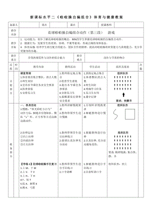 24水平二花球啦啦操自編組合動作教案.docx