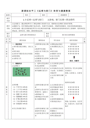 27水平三-小足球《運球與射門》教學設計.docx