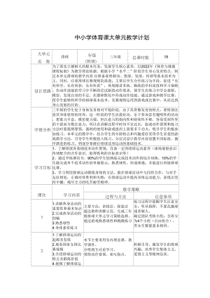 8.水平二三年級(jí)排球18課時(shí)大單元設(shè)計(jì)-正面雙手墊球.docx