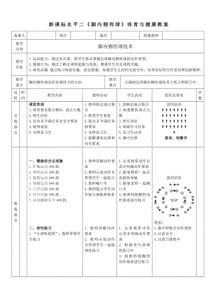 31水平二足球腳內側傳球教案.docx