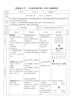 10水平一 跳躍與游戲-《單跳雙落 》教案.docx