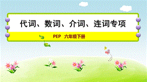 人教版六年級下冊英語代詞、數詞、介詞、連詞專項課件.pptx