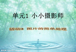 西師大版六上信息技術(shù)課件-單元1 活動(dòng)3 圖片的簡(jiǎn)單處理（第二課時(shí)）(共9張PPT).pptx