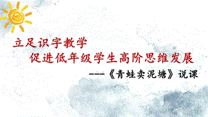 部編版小學(xué)語文二年級下冊青蛙賣泥塘說課.pptx