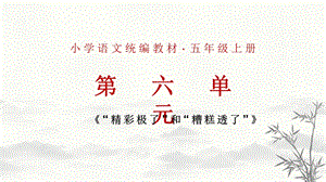 部編版小學語文五年級上冊精彩極了和糟糕透了說課課件.pptx