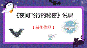 部編版小學語文四年級上冊夜間飛行的秘密說課課件.pptx