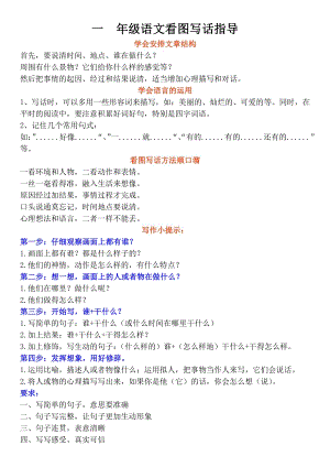 部編版一年級下冊語文看圖寫話指導訓練.pdf