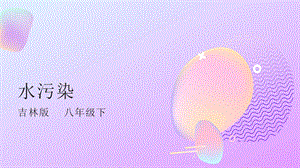 吉林版八年級下冊《家鄉》第9課《水污染》課件.pptx