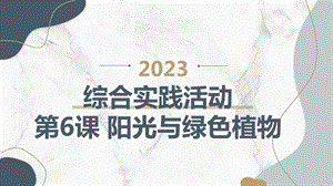 長春版六下綜合實踐活動第6課 陽光與綠色植物（課件） .pptx