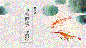 三四年級《美麗陽江》課件：第五課神秘的獨(dú)石仔洞穴.pptx