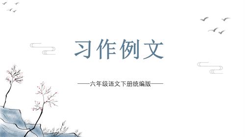 25春部編版六下語文第三單元 《習(xí)作例文》（教學(xué)課件）.pptx