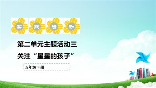 蘇少版五年級下冊綜合實踐活動2.4關注“星星的孩子”課件.pptx