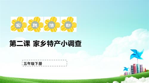 蘇少版五年級(jí)下冊(cè)綜合實(shí)踐活動(dòng)1.2《家鄉(xiāng)特產(chǎn)小調(diào)查》課件.pptx