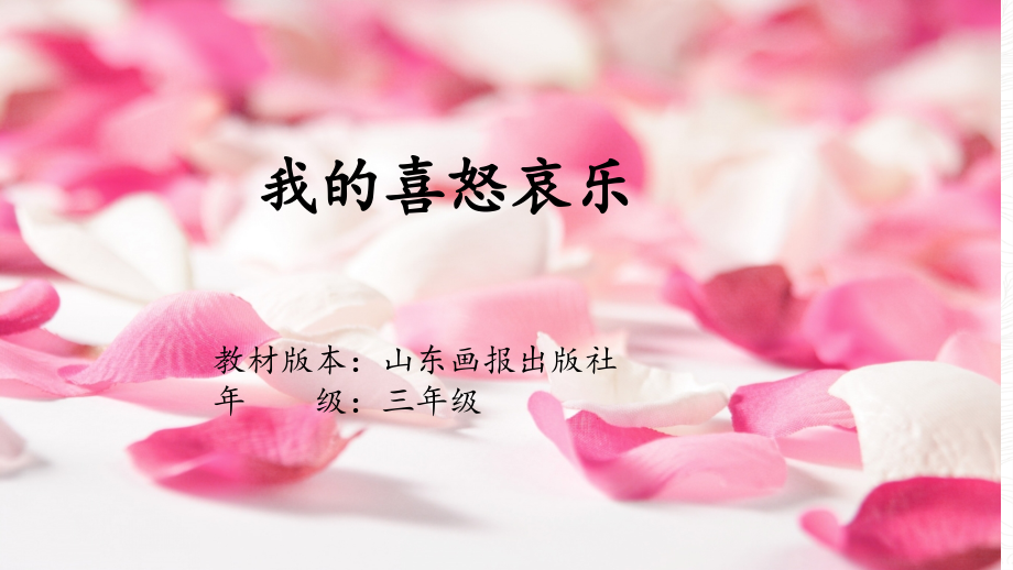 魯畫版三上心理健康3《我的喜怒哀樂》課件-閆老師-山東省公開課.rar
