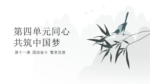人民版初中《中華民族大團(tuán)結(jié)》第11課 團(tuán)結(jié)奮斗繁榮發(fā)展 課件.pptx