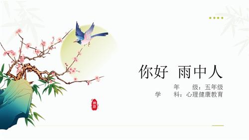 小學心理健康五年級《你好 雨中人》教學課件.pptx