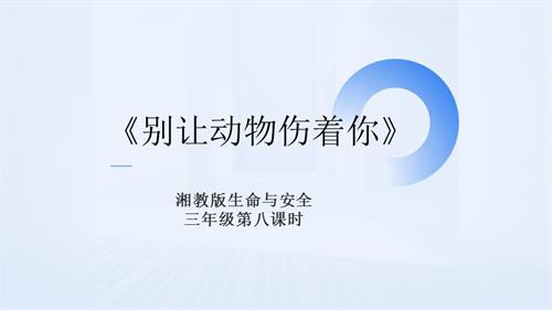 湘教版三年級上冊生命與安全8.別讓動物傷著你課件.pptx