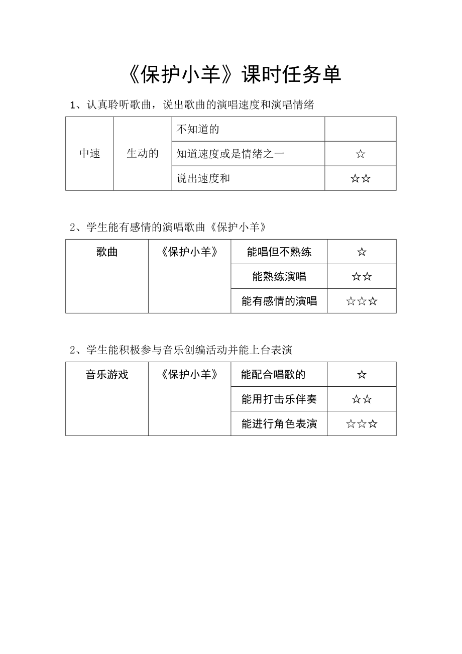2025新湘文藝版一年級下冊音樂第2課《保護小羊》課件ppt+教案.rar