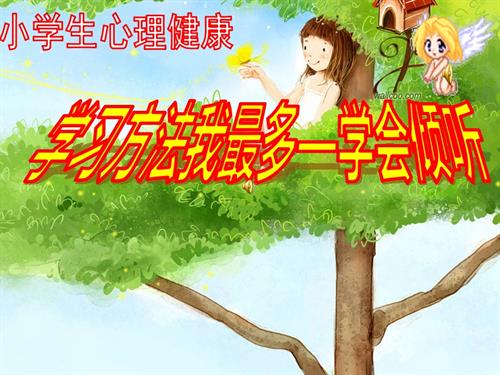 鄂科版六年級心理健康2B學習方法我最多學會傾聽課件.ppt