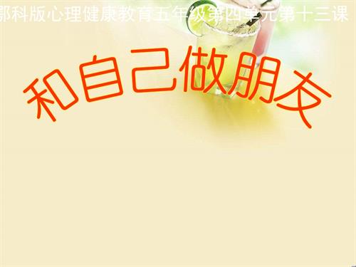 鄂科版五年級心理健康13B和自己做朋友課件.ppt