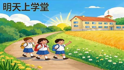新西南大學版一年級下冊唱游音樂《明天上學堂》課件.pptx