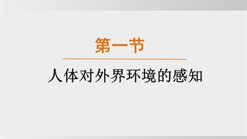 25秋人教版八年級上冊生物學(xué)第一節(jié) 人體對外界環(huán)境的感知 課件.pptx